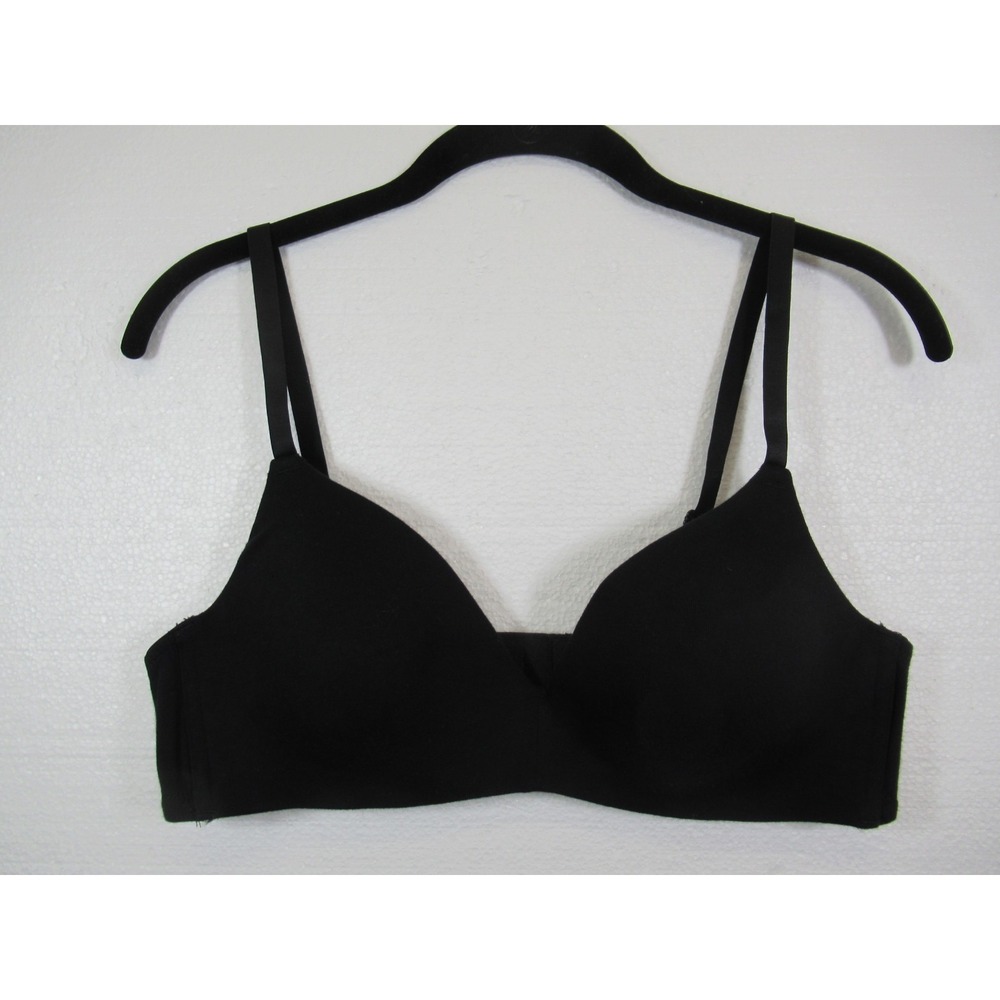 H&M Cotton Blend Wireless T-shirt Bra 38B Black